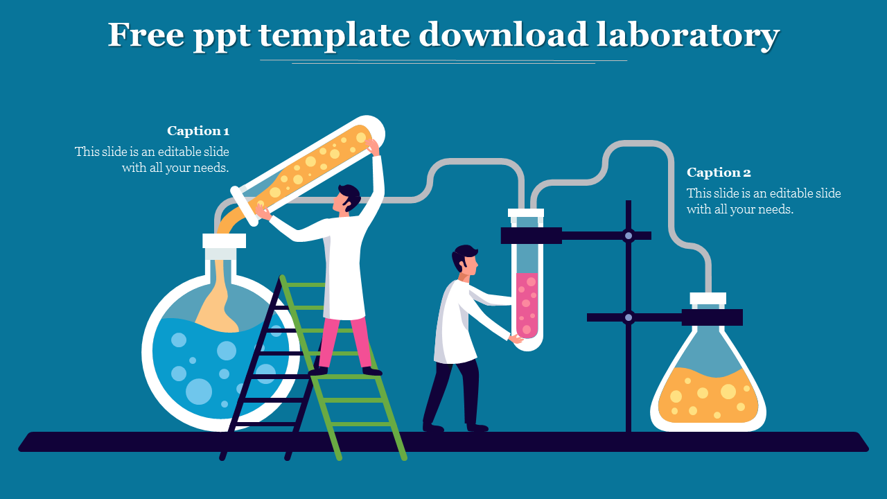 Free PPT Template Download Laboratory Google Slides